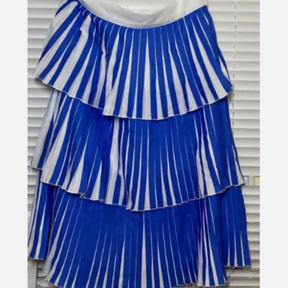 Mima Rosso Layered Pleated Skirt - Picture 8 of 8